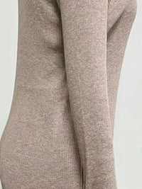 Women’s button-front sweater dress for fall – soft knit long sleeve dress