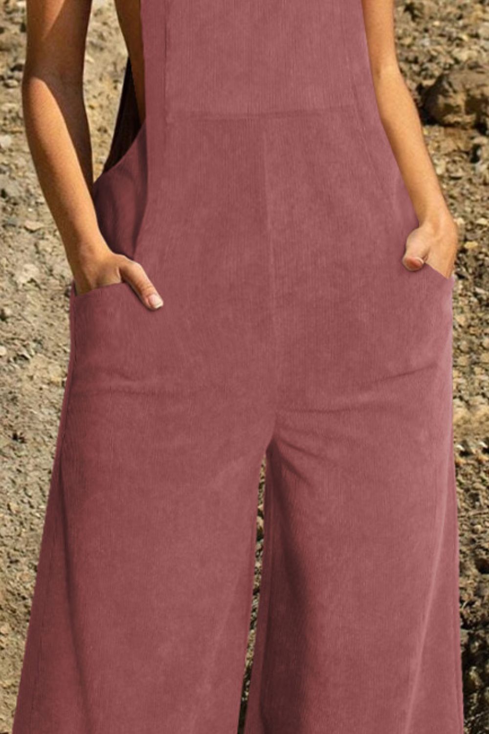 Pocketed Wide Leg Overall Trandify deal