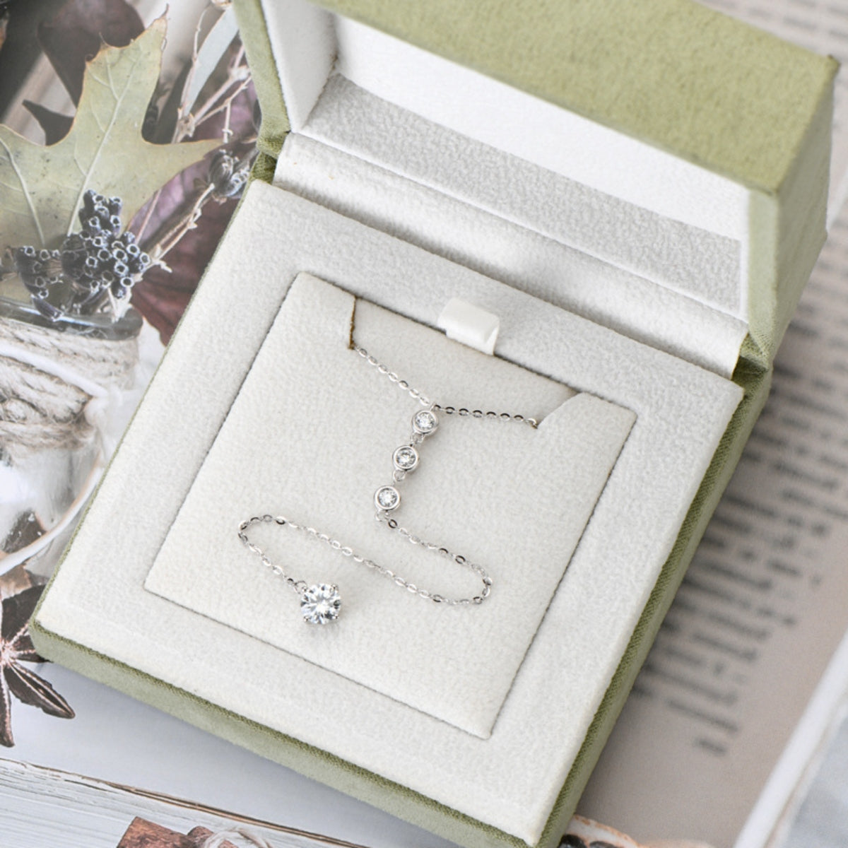 1.3 Carat Moissanite 925 Sterling Silver Drop Necklace Trandify deal