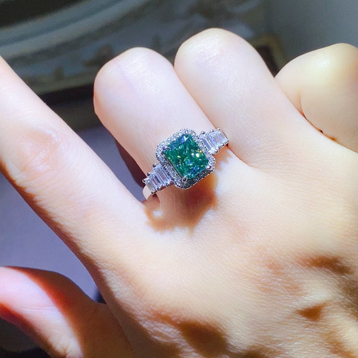 2 Carat Moissanite 925 Sterling Silver Ring Trandify Deal