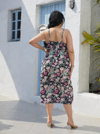 Plus Size Floral Slit Cami Dress Trandify deal