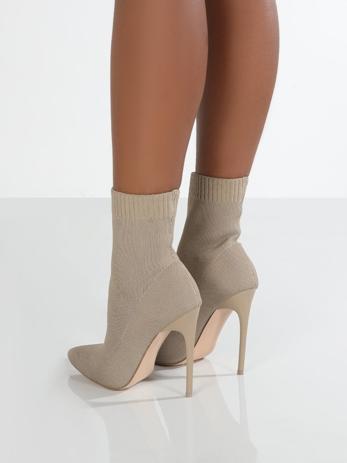Mesh Point Toe Stiletto Boots Trandify Deal