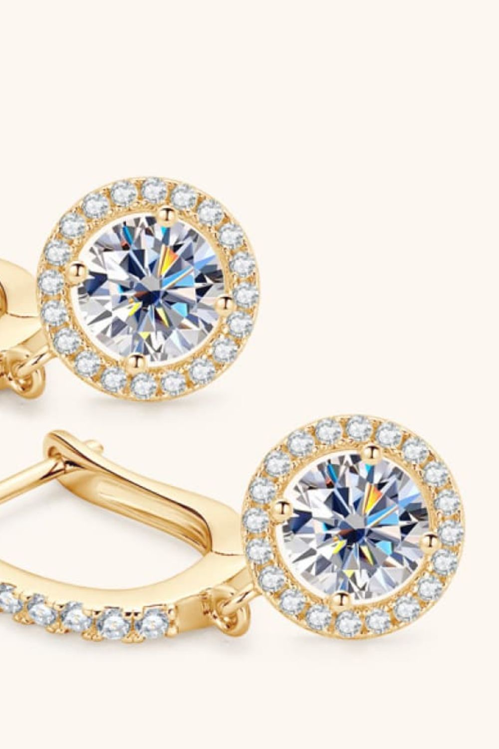 2 Carat Moissanite 925 Sterling Silver Drop Earrings Trandify deal