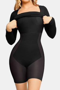 Women’s Tummy Control Bodycon Dress with Long Sleeves – Trandifydeal