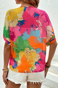 Printed Button Up Half Sleeve Shirt Trandify Deal
