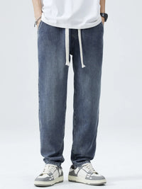 Men's Loose Fit Jeans | 100% Cotton Comfort Washed | Plus Size