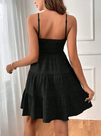 Women’s Sleeveless Tiered Dress – Lightweight Casual Smocked Cami Dress for Beach & Vacations