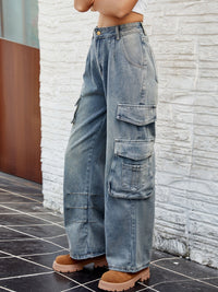 Washed Jeans with Pockets Trandify Deal