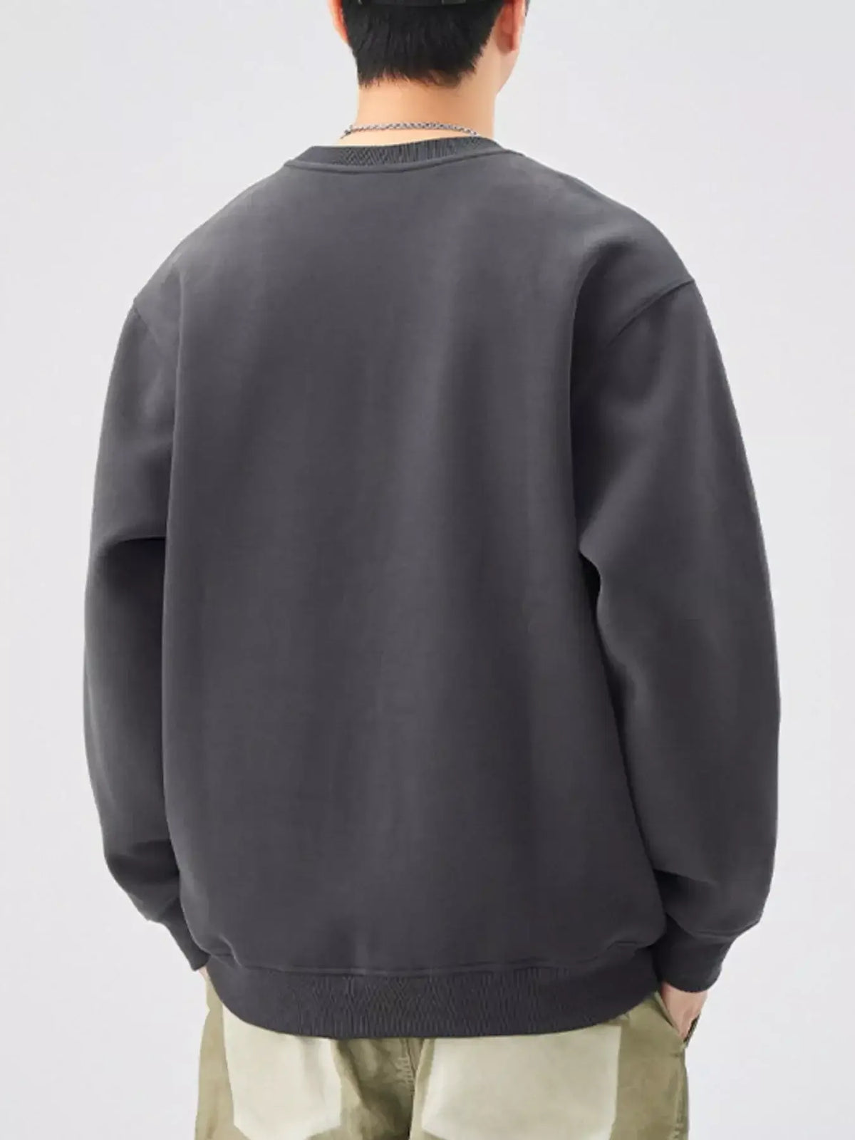 Men's Plus Size Oversized Crewneck Sweatshirt
