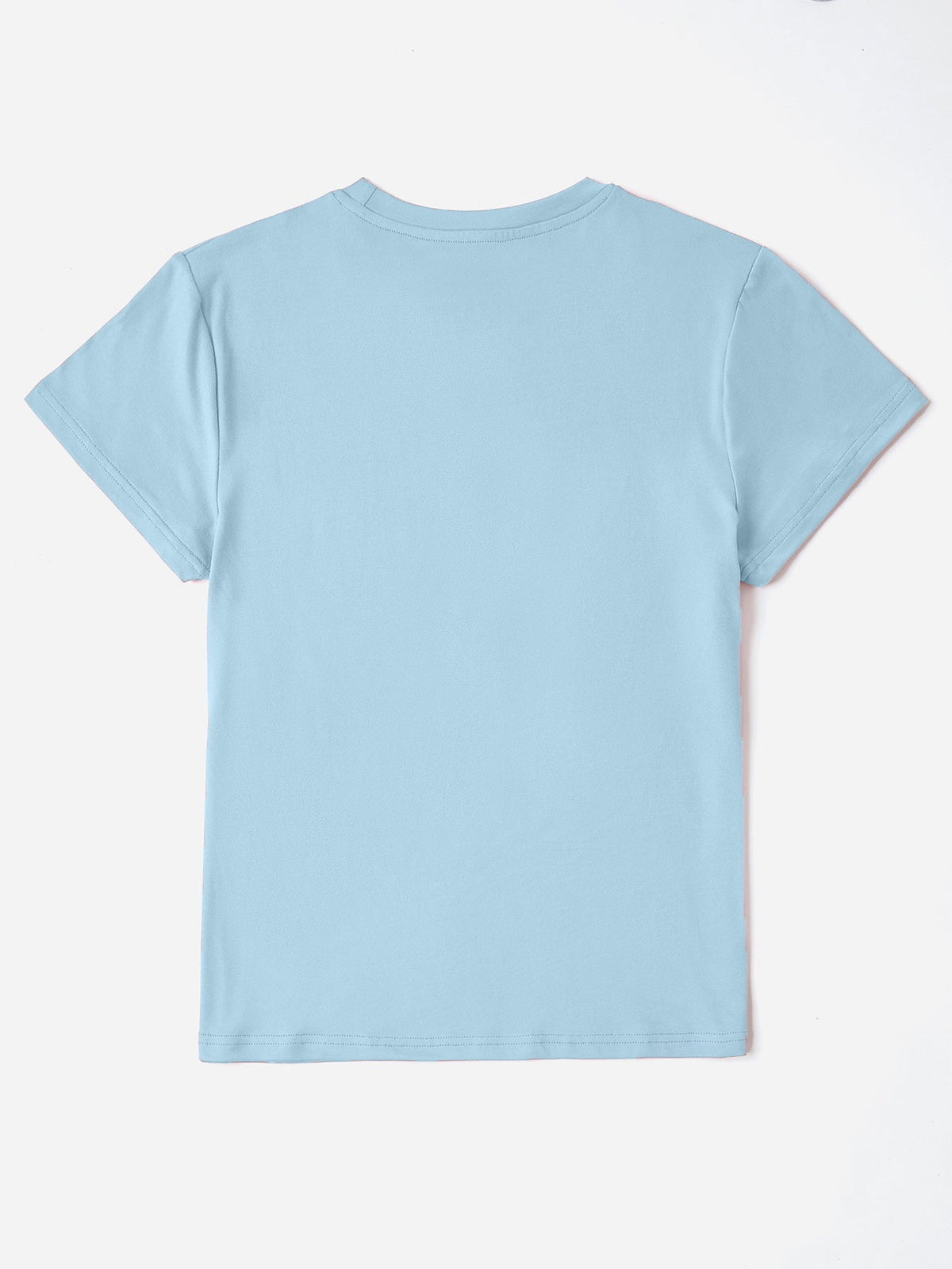 Letter Graphic Round Neck Short Sleeve T-Shirt Trandify deal