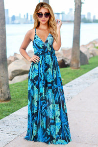 Crisscross Printed Surplice Cami Dress - Trandify Deal