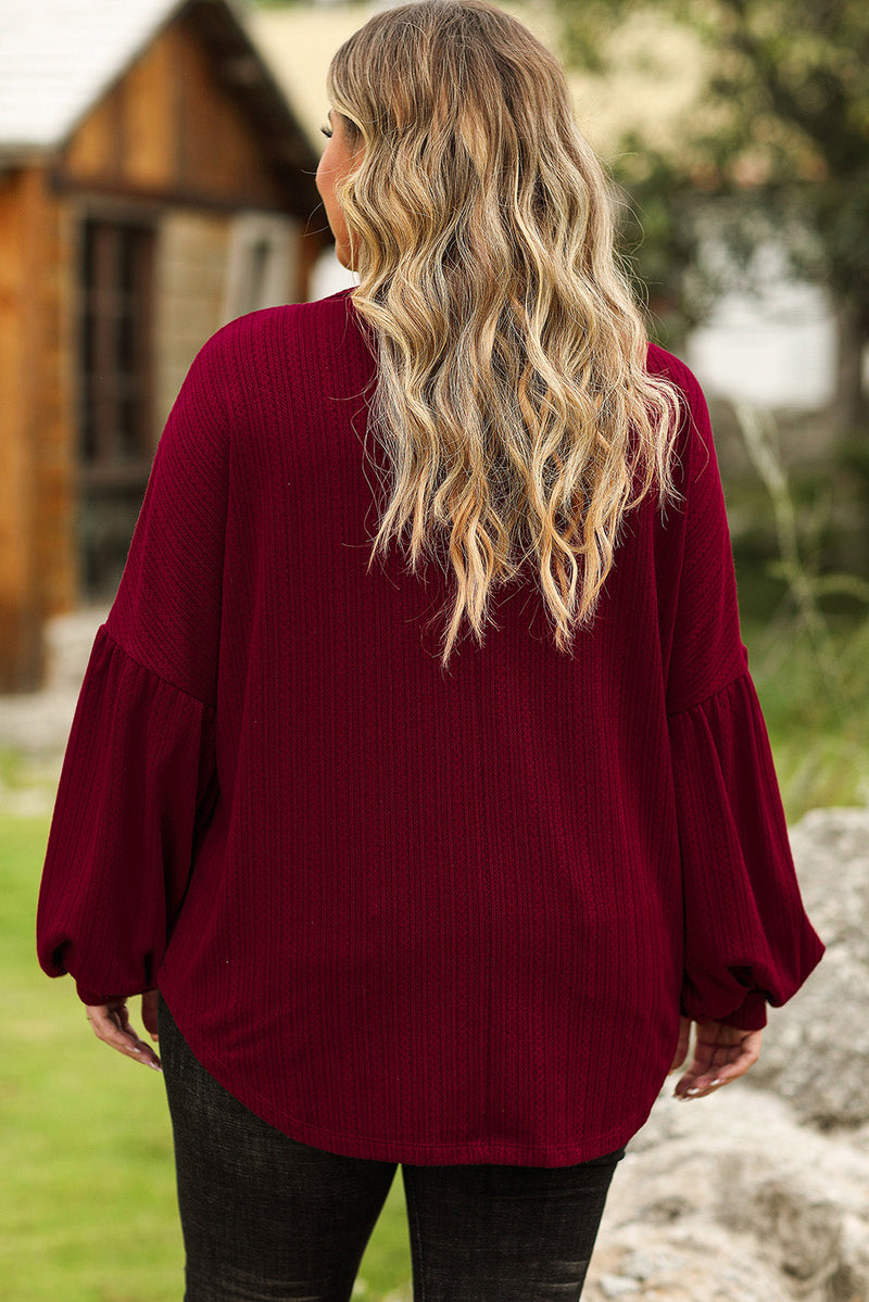 Plus Size Round Neck Dropped Shoulder T-Shirt Trandify deal