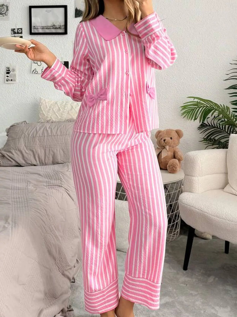 Women's Loungewear Set with Bow
