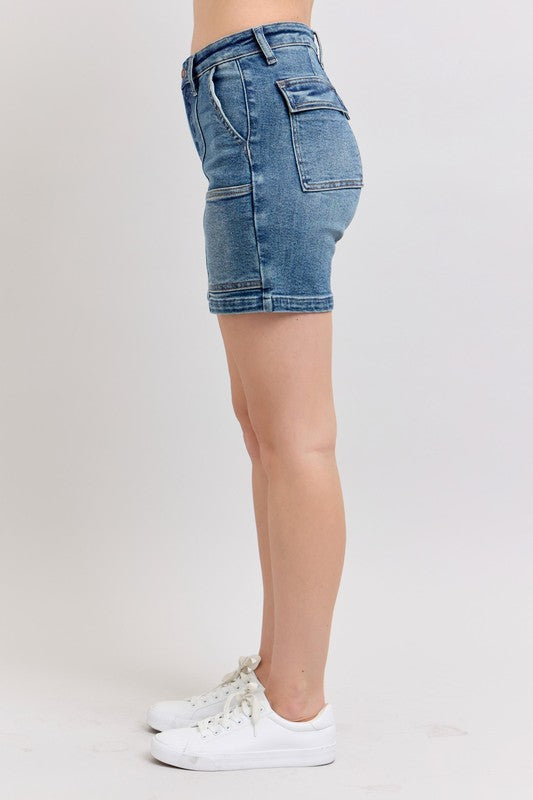 Judy Blue High Rise Denim Shorts For Women - Trendy and Comfortable Fit