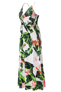 Crisscross Printed Surplice Cami Dress - Trandify Deal