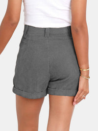 Full Size High Waist Shorts with Pockets Trandify deal