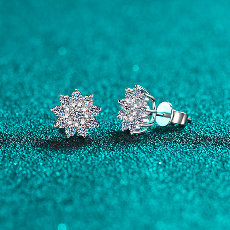 925 Sterling Silver Moissanite Zircon Stud Earrings Trandify Deal