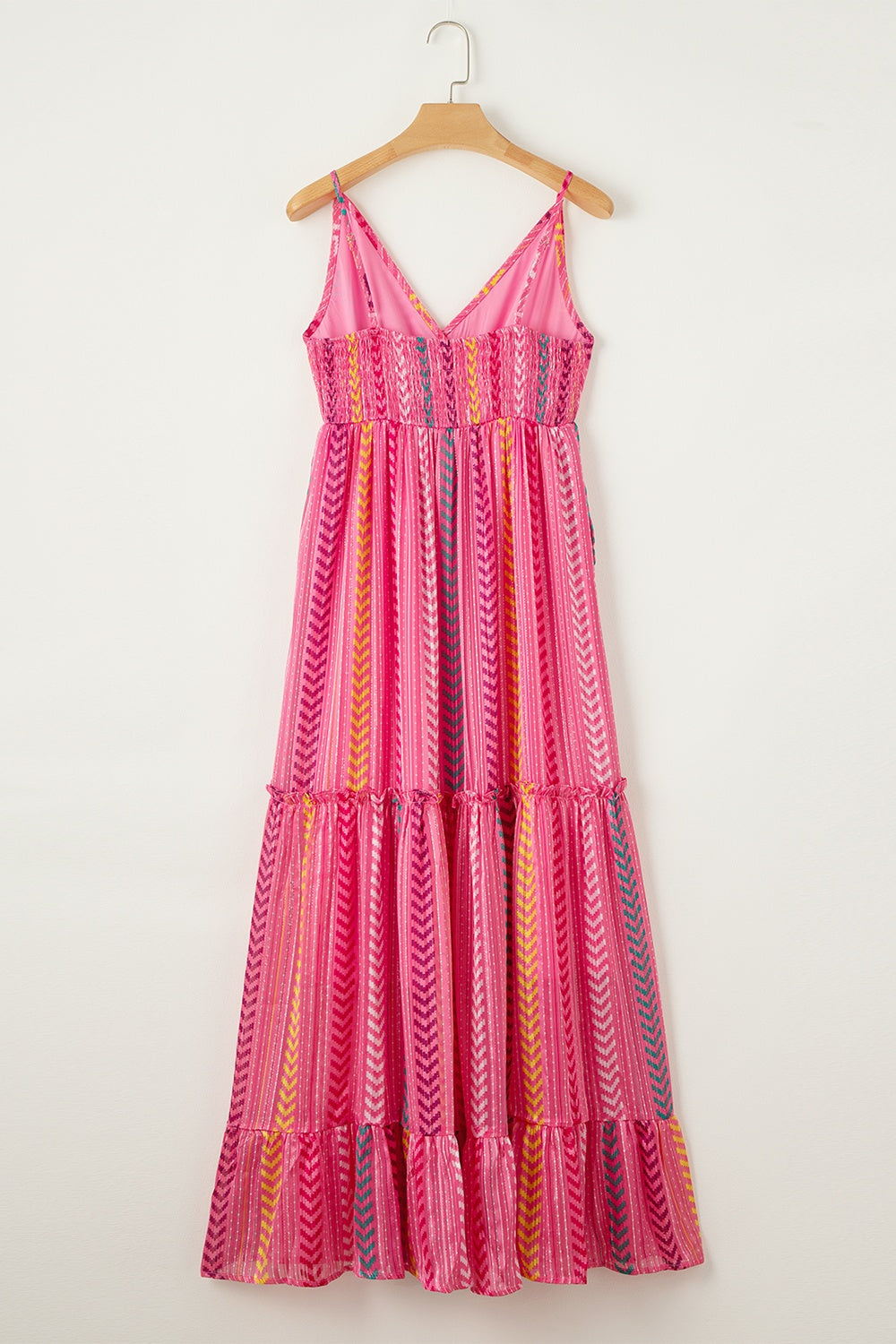 Printed Surplice Maxi Cami Dress - Trandify Deal