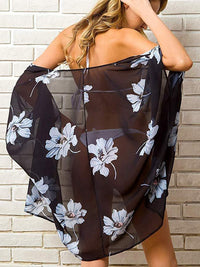 Open Front Half Sleeve Cover-Up Trandify deal
