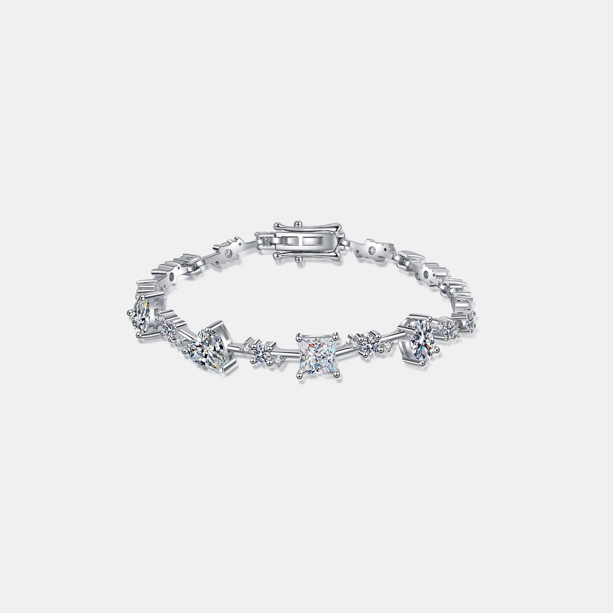 6.2 Carat Moissanite 925 Sterling Silver Bracelet Trandify Deal