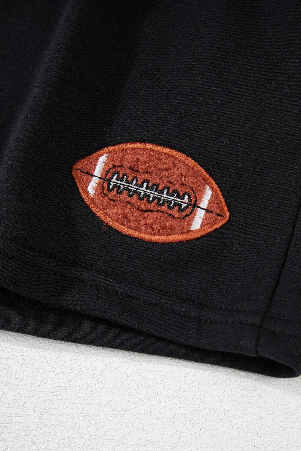 GAME DAY Football Round Neck Long Sleeve Top and Shorts Set Trandify Deal