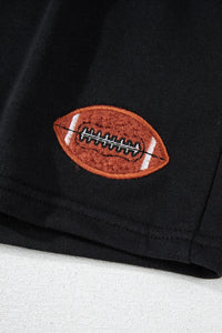GAME DAY Football Round Neck Long Sleeve Top and Shorts Set Trandify Deal