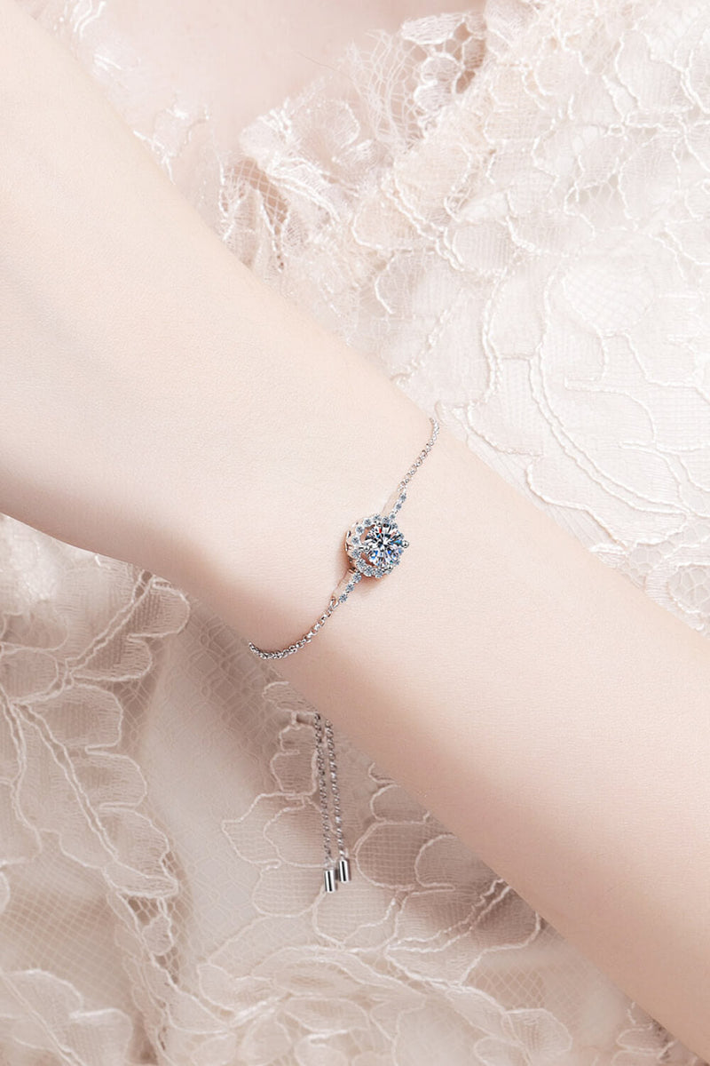 1 Carat Moissanite Chain Bracelet Trandify Deal