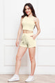 Round Neck Tank and Drawstring Shorts Set Trandify deal