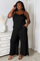 Basic Bae Full Size Spaghetti Strap V-Neck Jumpsuit Trandify deal