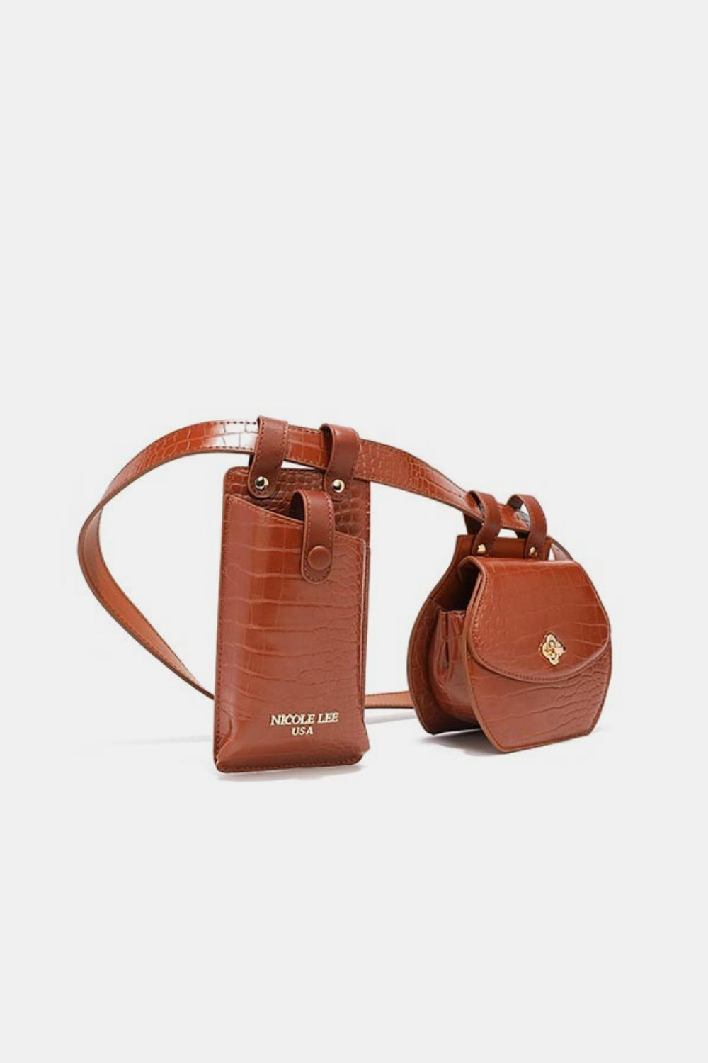 Nicole Lee USA 2 Piece Texture Belt Bag Trandify deal