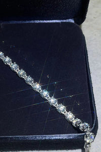 10 Carat Moissanite Platinum-Plated Bracelet Trandify Deal