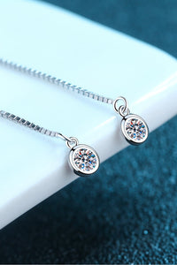 Moissanite 925 Sterling Silver Threader Earrings Trandify Deal
