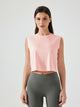 Breathable workout shirt for women with round neck and stretchy fit