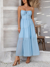 Boho Smocked Maxi Dress for Women – Summer Beach Dress – TrandifyDeal USA