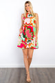Be Stage Floral Sleeveless Mini Dress with Pockets Trandify Deal