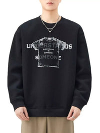 Men's Plus Size Oversized Crewneck Sweatshirt