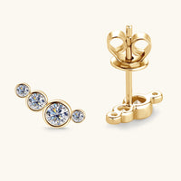 Moissanite 925 Sterling Silver Stud Earrings Trandify Deal