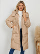 Long Sleeve Longline Hooded Winter Coat Trandify Deal