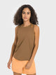 Women’s Cutout Back Active Tank Top – Cropped Yoga Tee for Workouts