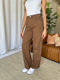 RFM Full Size High Rise Garment Dye Wide Leg Jeans Trandify Deal