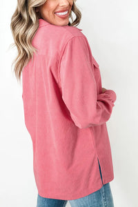 Collared Neck Long Sleeve Shirt Trandify Deal