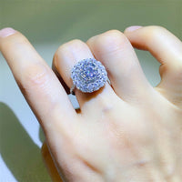2 Carat Moissanite 925 Sterling Silver Ring Trandify Deal