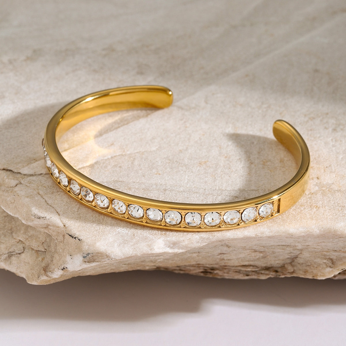 Stainless Steel Inlaid Zircon Bracelet Trandify Deal