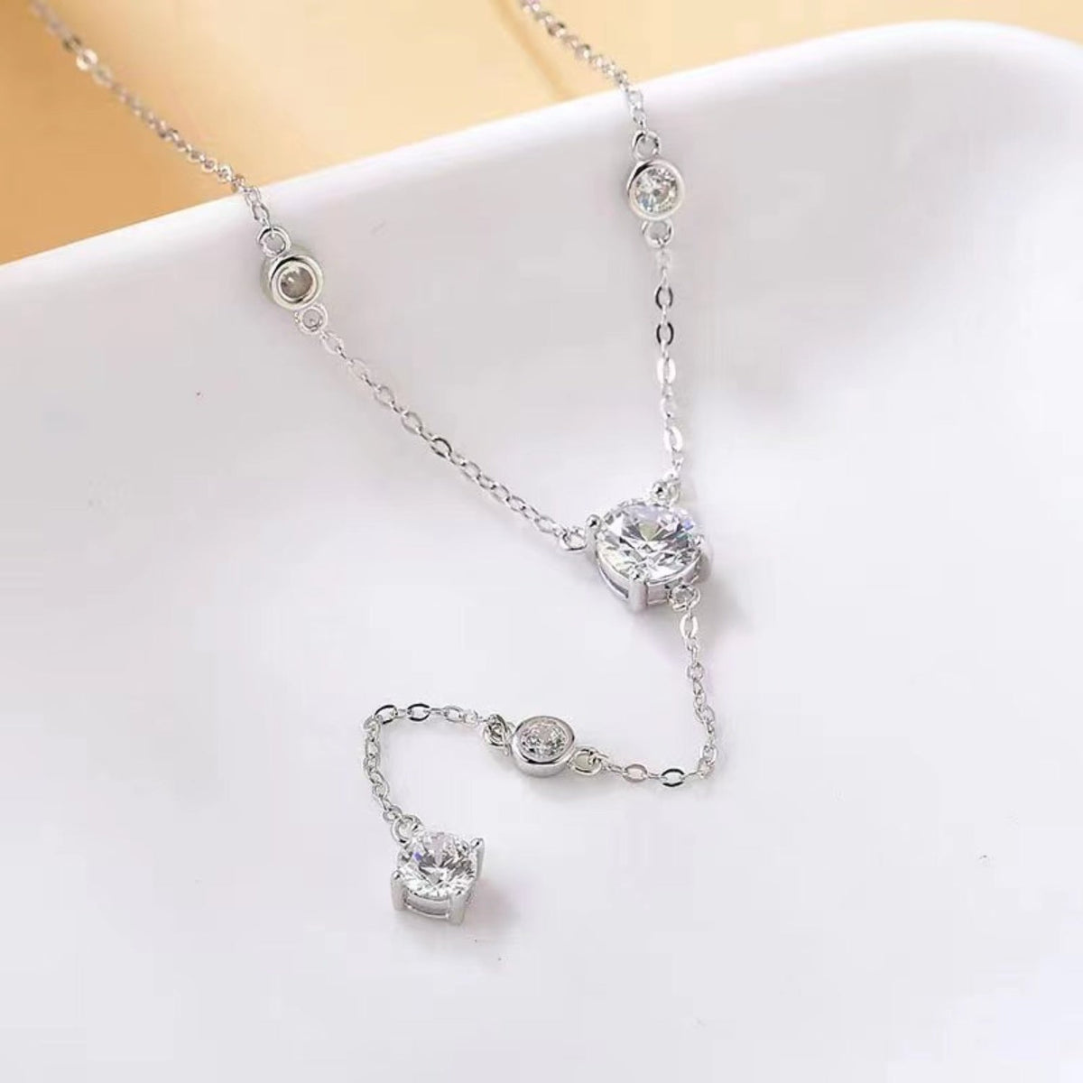 1.5 Carat Moissanite 925 Sterling Silver Necklace Trandify Deal