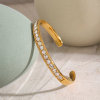 Stainless Steel Inlaid Zircon Bracelet Trandify Deal