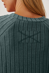 Basic Bae Full Size Ribbed Thumbhole Sleeve T-Shirt Trandify Deal