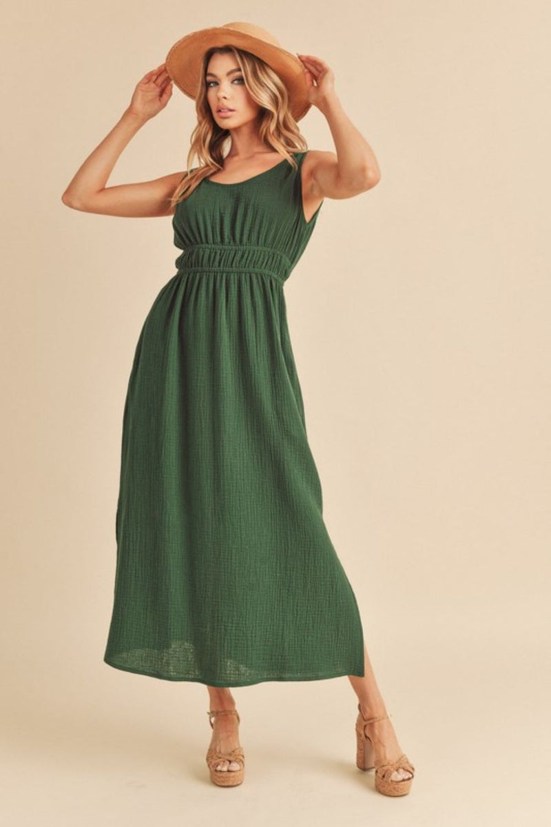 Women’s Side Slit Sleeveless Tank Dress – Aemi + Co | Summer Casual Dress for USA Women | Trandifydeal