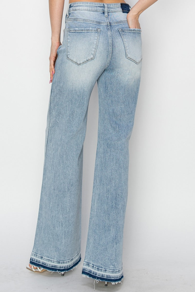 Risen Full Size High Rise Wide Leg Jeans - Trandify Deal