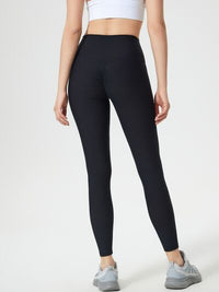 Women's High Waist Yoga Leggings – Black Tummy Control Workout Pants for Running & Gym – Plus Size Activewear – Trandifydeal