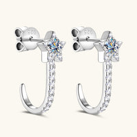 925 Sterling Silver Moissanite Star Earrings Trandify Deal